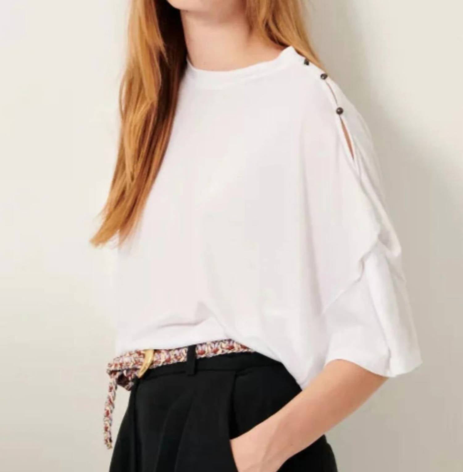 Sessun - Summer Night T-shirt With Knot Sleeves