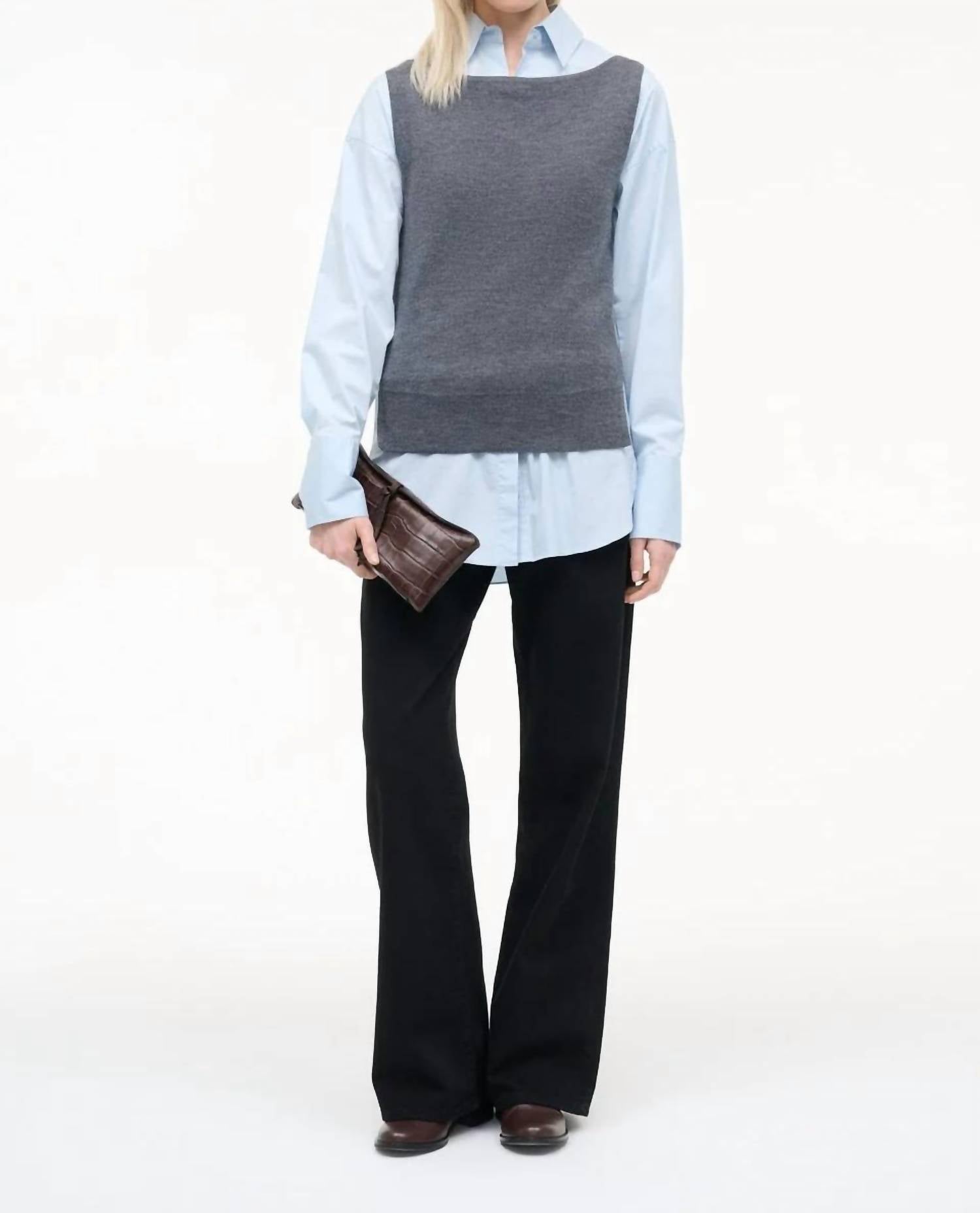 Staud - Damian Knit Button Down Top
