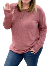 Honeyme - Scoop Neck with Thumbholes Top