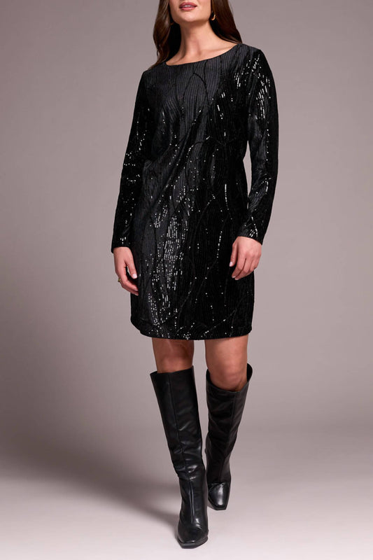 Tribal - Long Sleeve Lined Dress