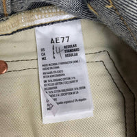 AE77 WomensCotton Rough Hem Jort Denim Jean Shorts in blue - women's shorts - view 4