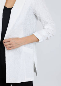 Joseph Ribkoff - Woven Jacquard Texture Boxy Blazer