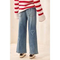 Tribal - Sophia Printed Super Straight Ankle Jeans