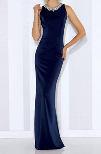 Cameron Blake - Long Evening Gown With Keyhole Back