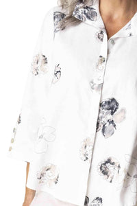 Habitat - 3/4 Sleeve Collared Button Down Shirt