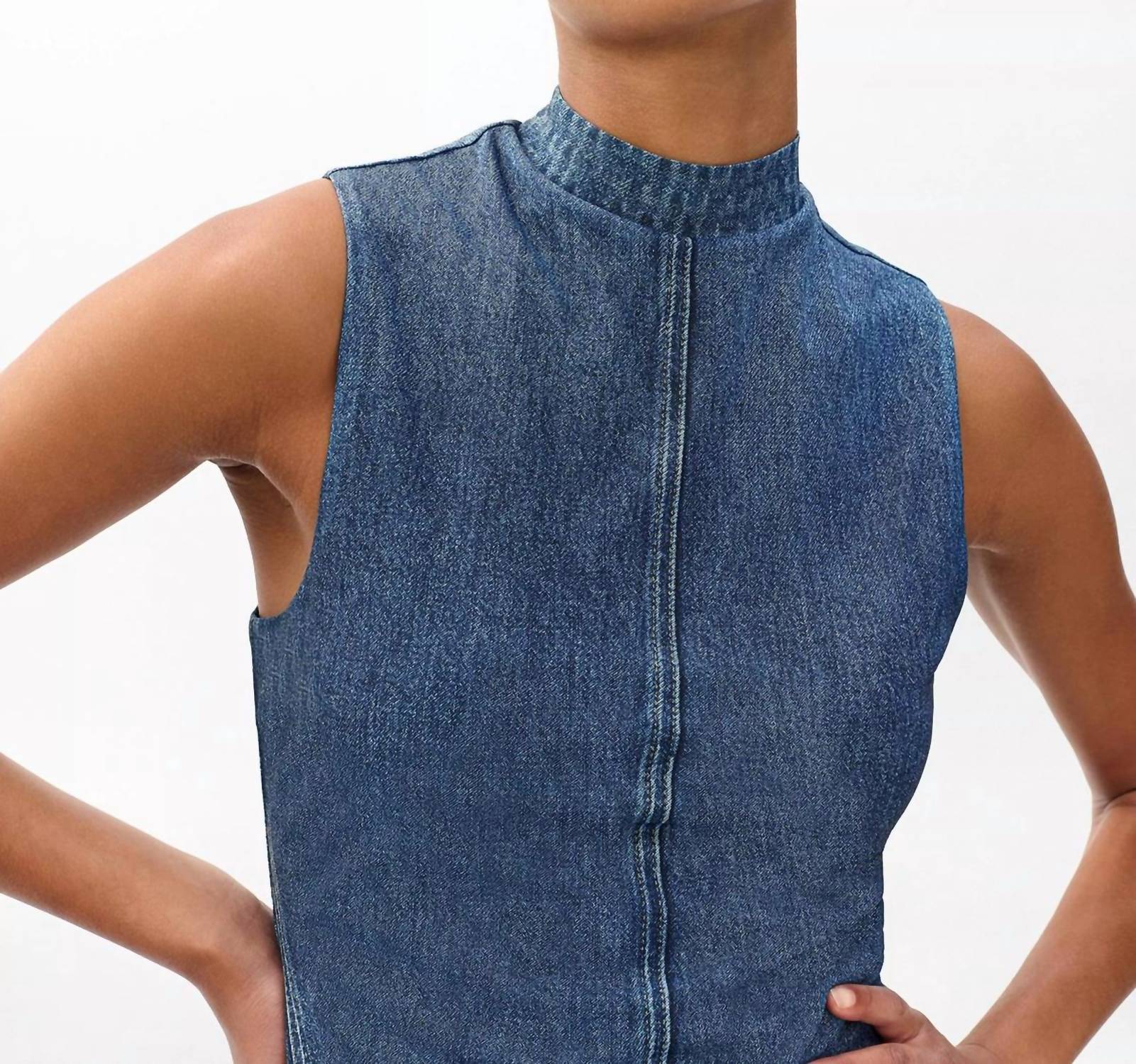 Rag & Bone - Miramar Mesh Mock Neck Top