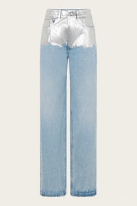 Rabanne - Metallic Baggy Trouser Denim