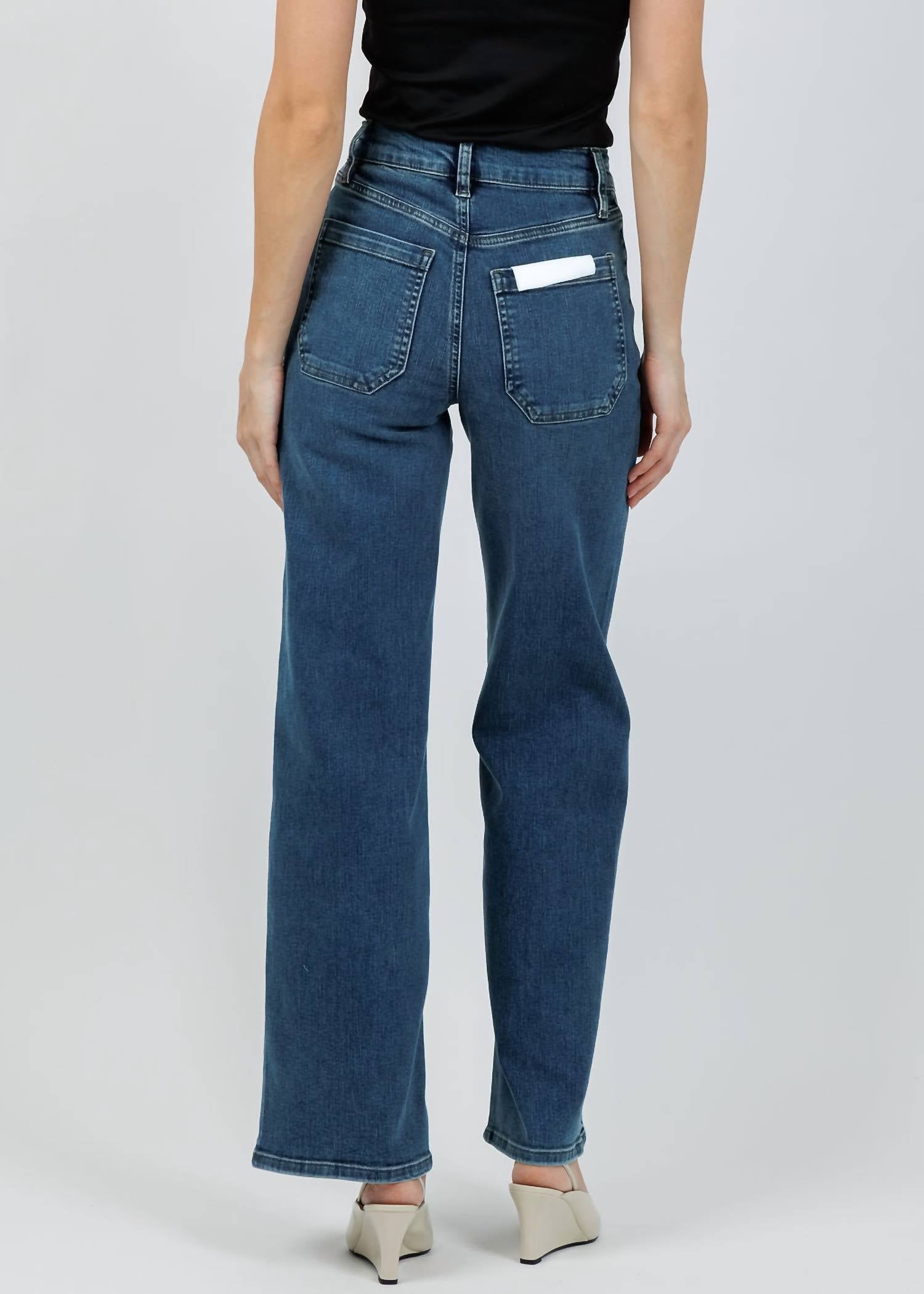 Frame - Le Slim Palazzo Modernist Pocket Jeans