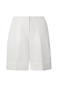 King & Tuckfield - High-rise Jacquard Shorts
