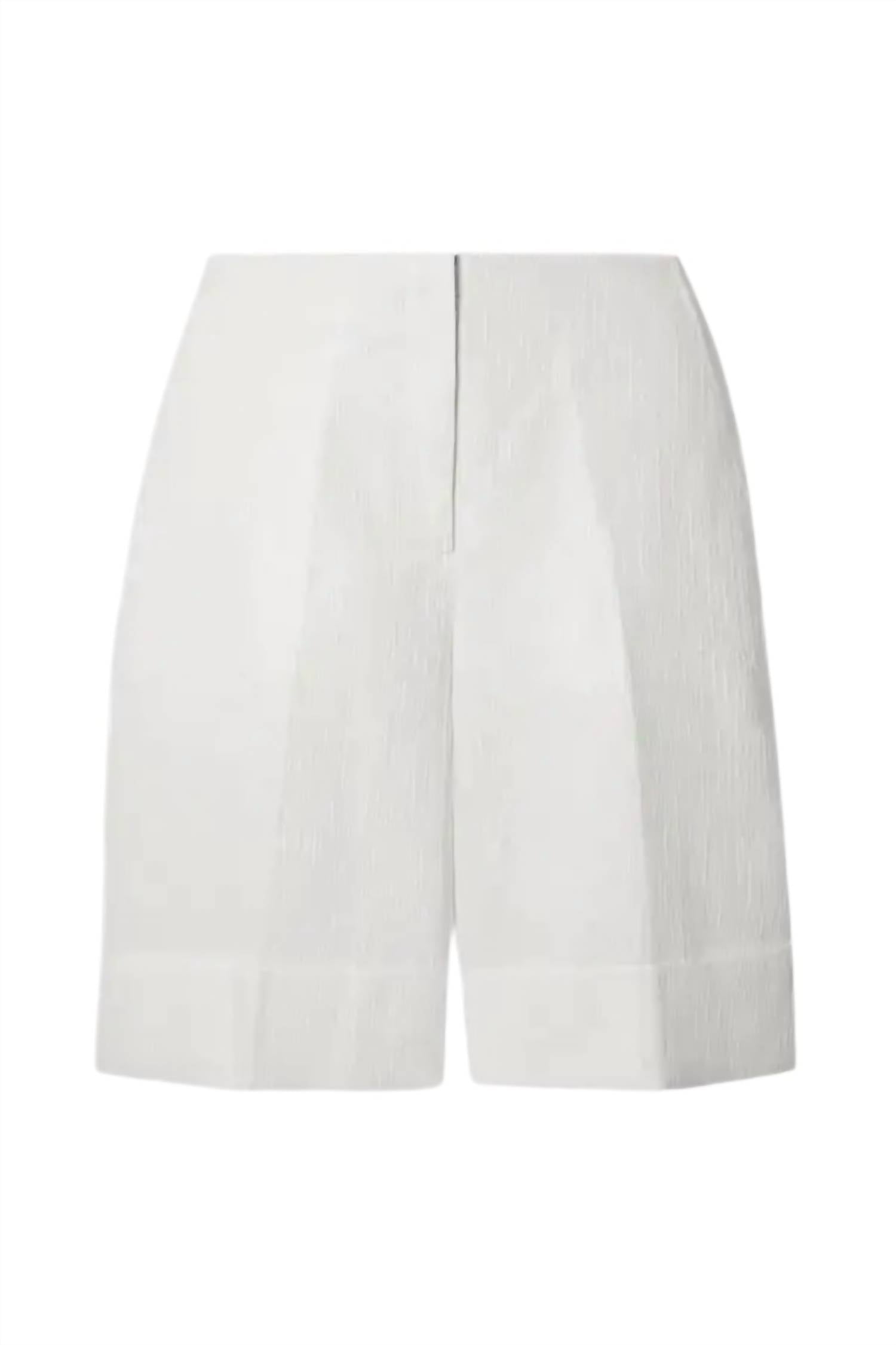 King & Tuckfield - High-rise Jacquard Shorts
