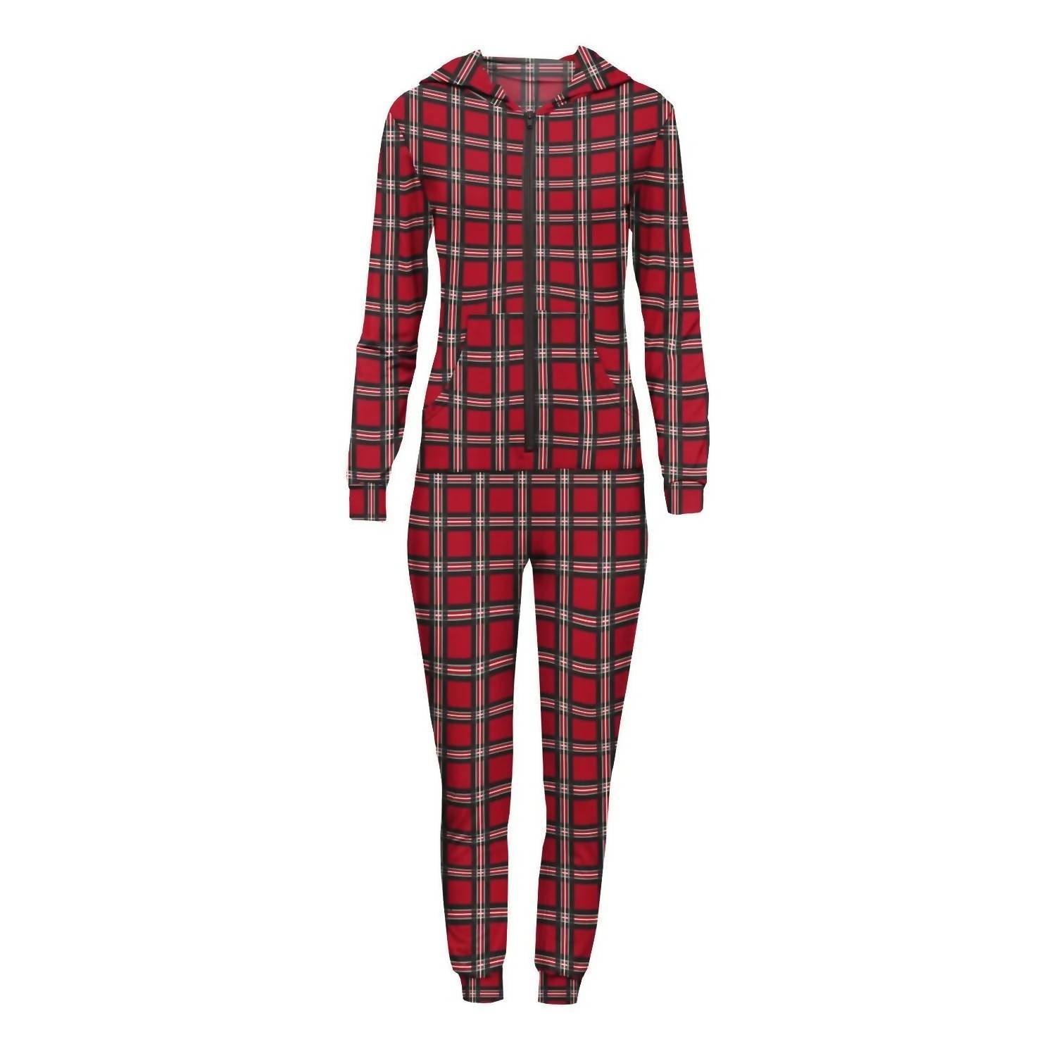 Kickee - Women's Long Sleeve Jumpsuit With Hood