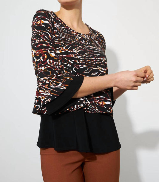 Joseph Ribkoff - Contrast Trim Top