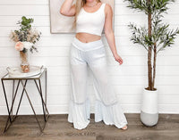 Vintage Havana - Wish Granted High-rise Swiss Dot Palazzo Pants