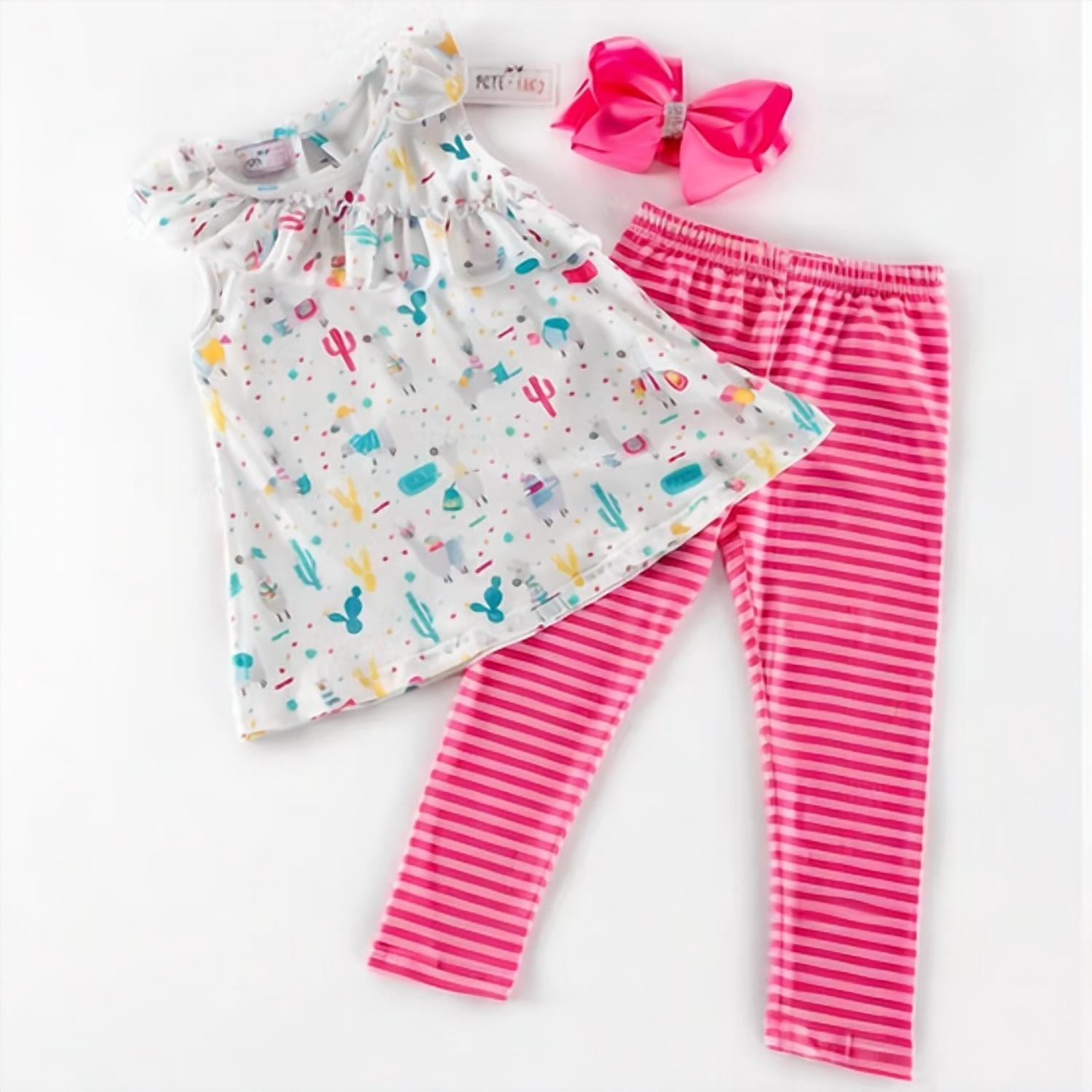 Pete + Lucy - Girls Learning Llamas Two Piece Set