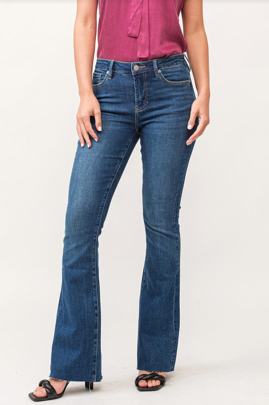 Dear John Denim - Rosie Northern Lights Mid Rise Flare Jeans