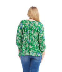 Karen Kane - Blouson Sleeve Top - Plus