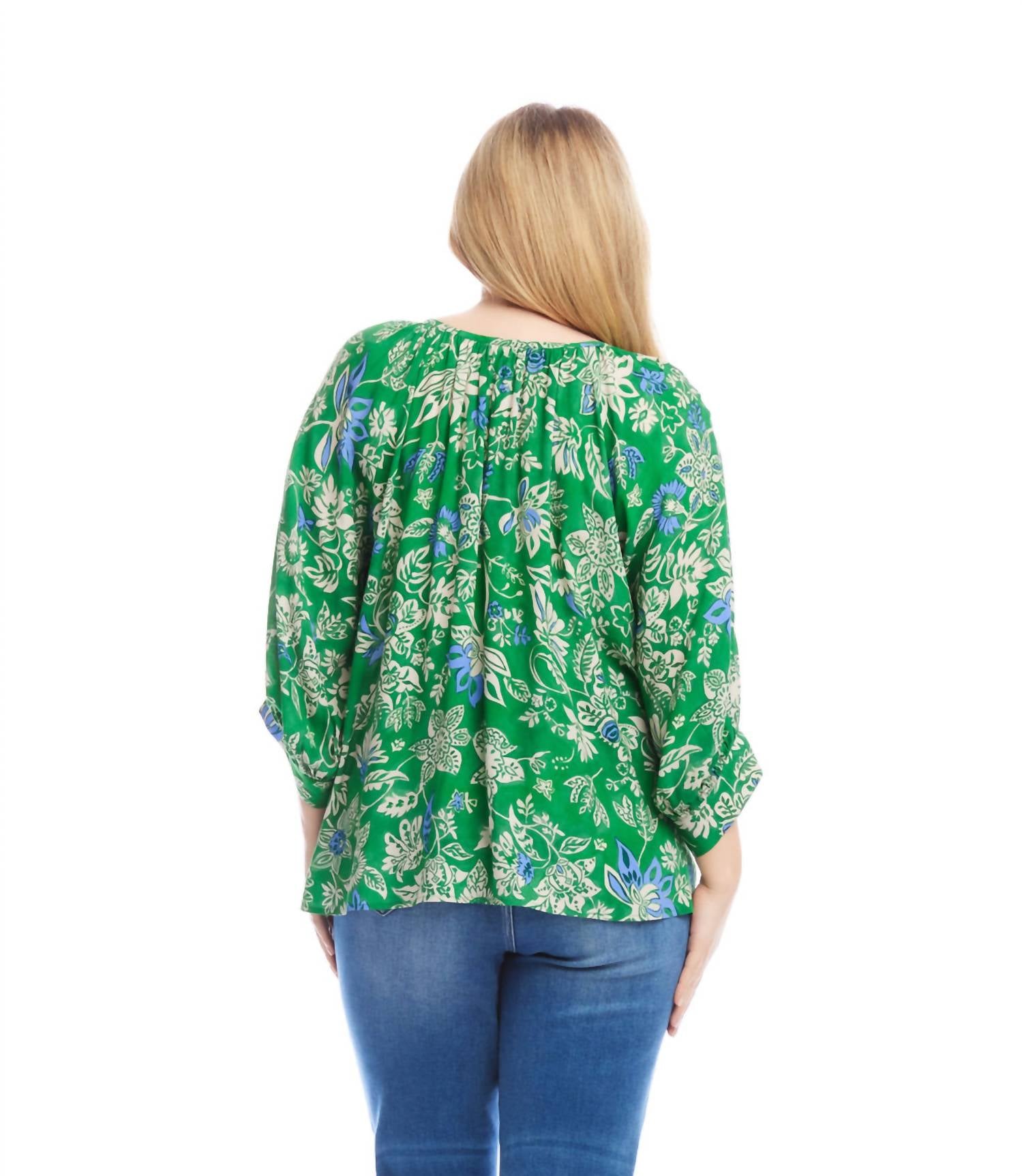 Karen Kane - Blouson Sleeve Top - Plus