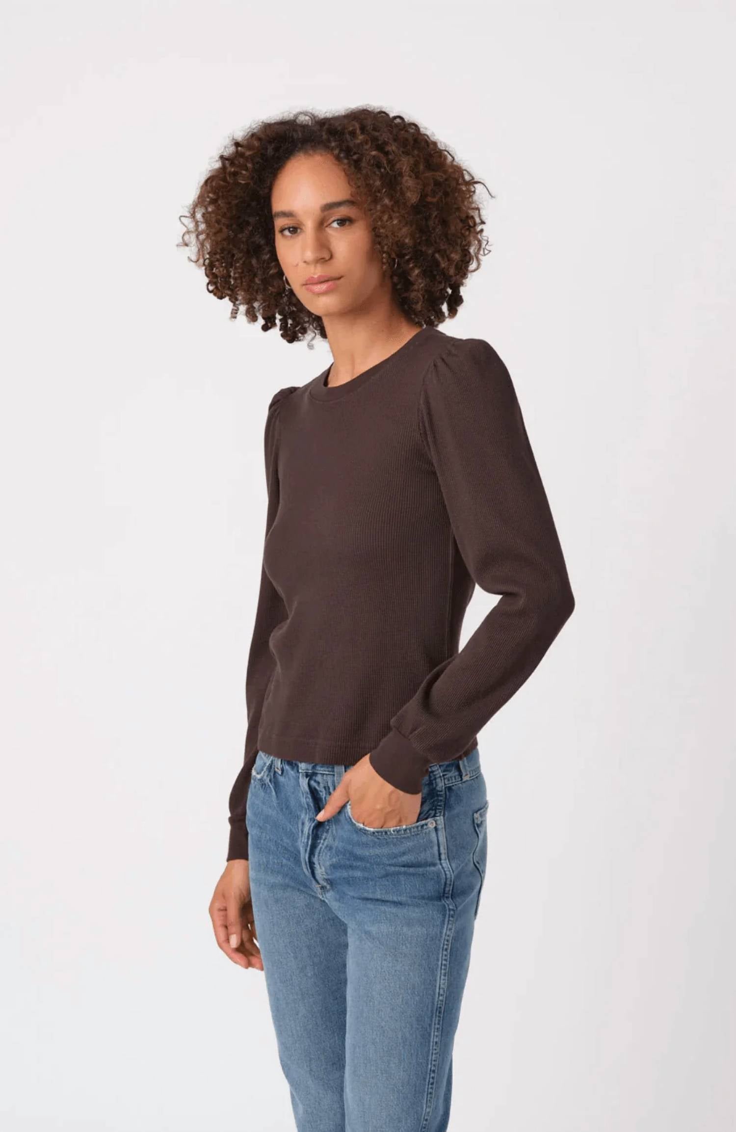 Amo - Girly Thermal Long Sleeve Top