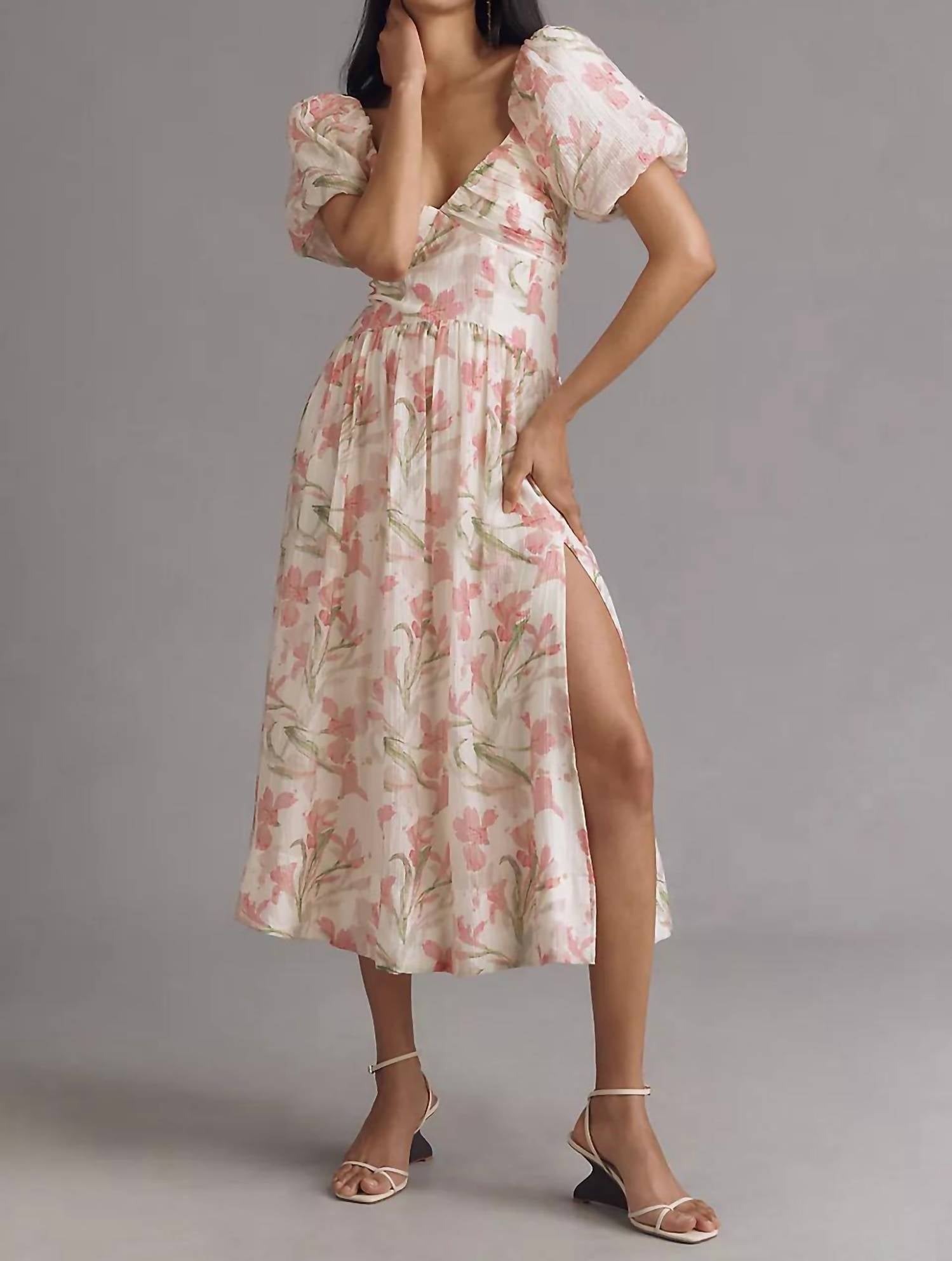 Astr - Sasilia Puff Sleeve Dress