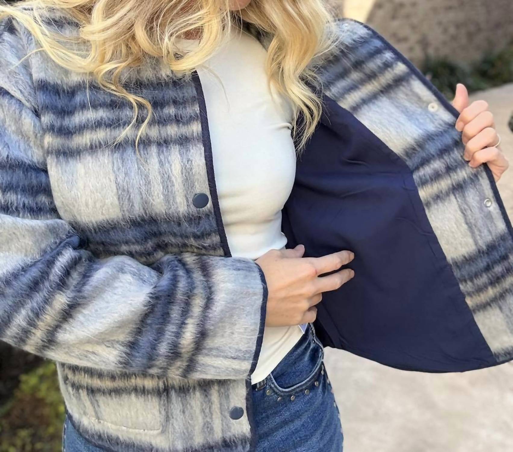 Dear John Denim - Jordyn Wool Plaid Jacket