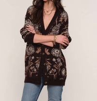 Heartloom - Long Jacquard Cardigan