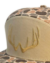 Fieldstone - Men's 7 Panel Woodlands Camo Rack 3d Puff Logo Hat