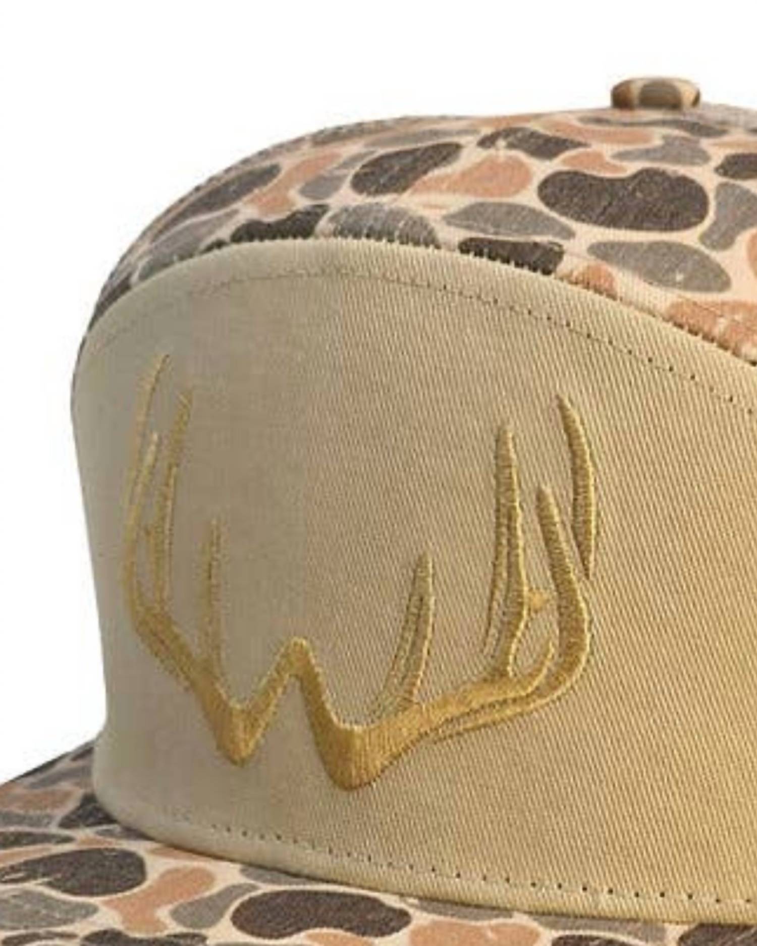Fieldstone - Men's 7 Panel Woodlands Camo Rack 3d Puff Logo Hat