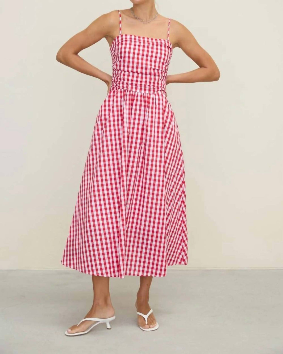 Dottie Dottie Garage - The Lucy Gingham Midi Dress