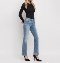 Vervet By Flying Monkey - Mid Rise Seamless Waistband Bootcut Jeans