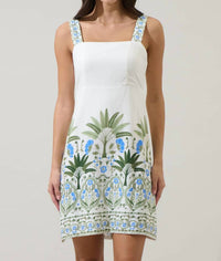 SUGARLIPS Senara Floral Sally Mini Dress in white multi - women's dress