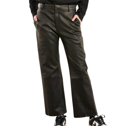 Sprwmn - Leather Cropped Trousers