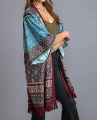Umgee - Mix Kimono With Fringe