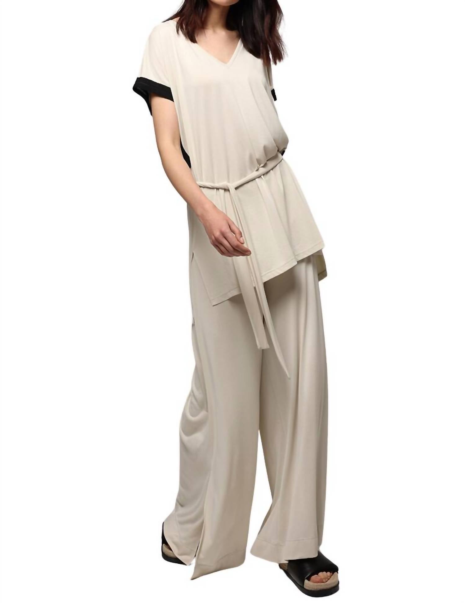 Ozai N Ku - Belted Tunic Top