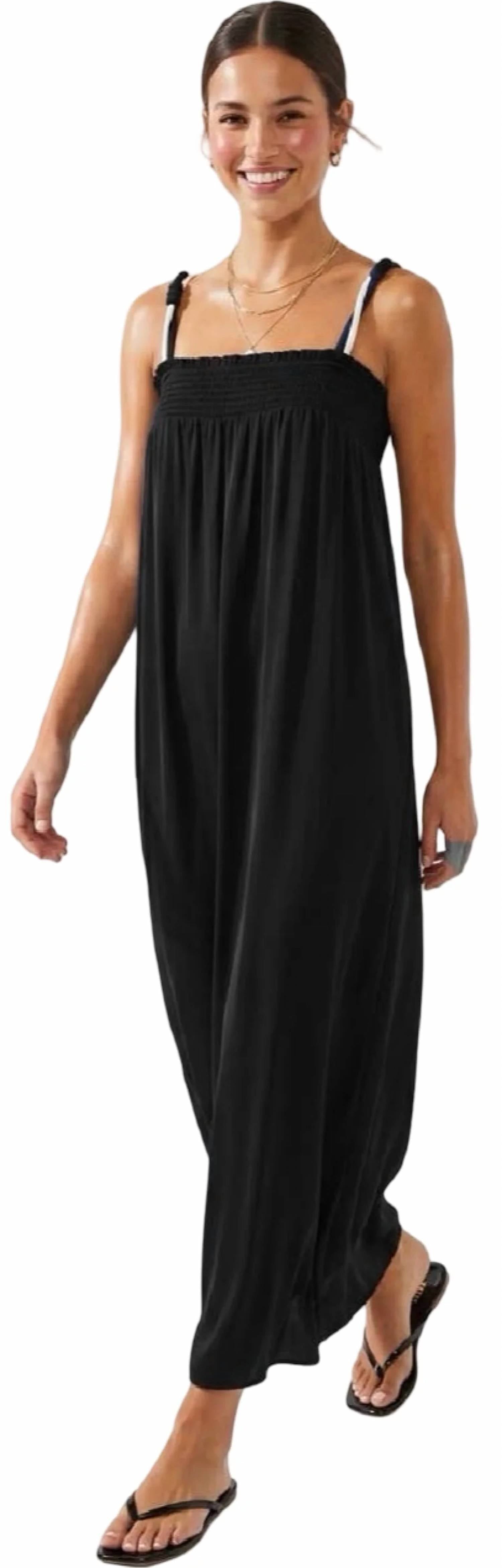 Naked Zebra - Cord Detail Smocking Maxi Dress