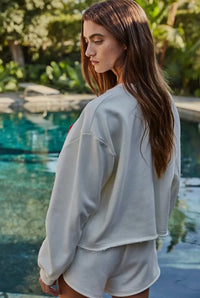 By Together - Usa Cropped Crewneck Sweater