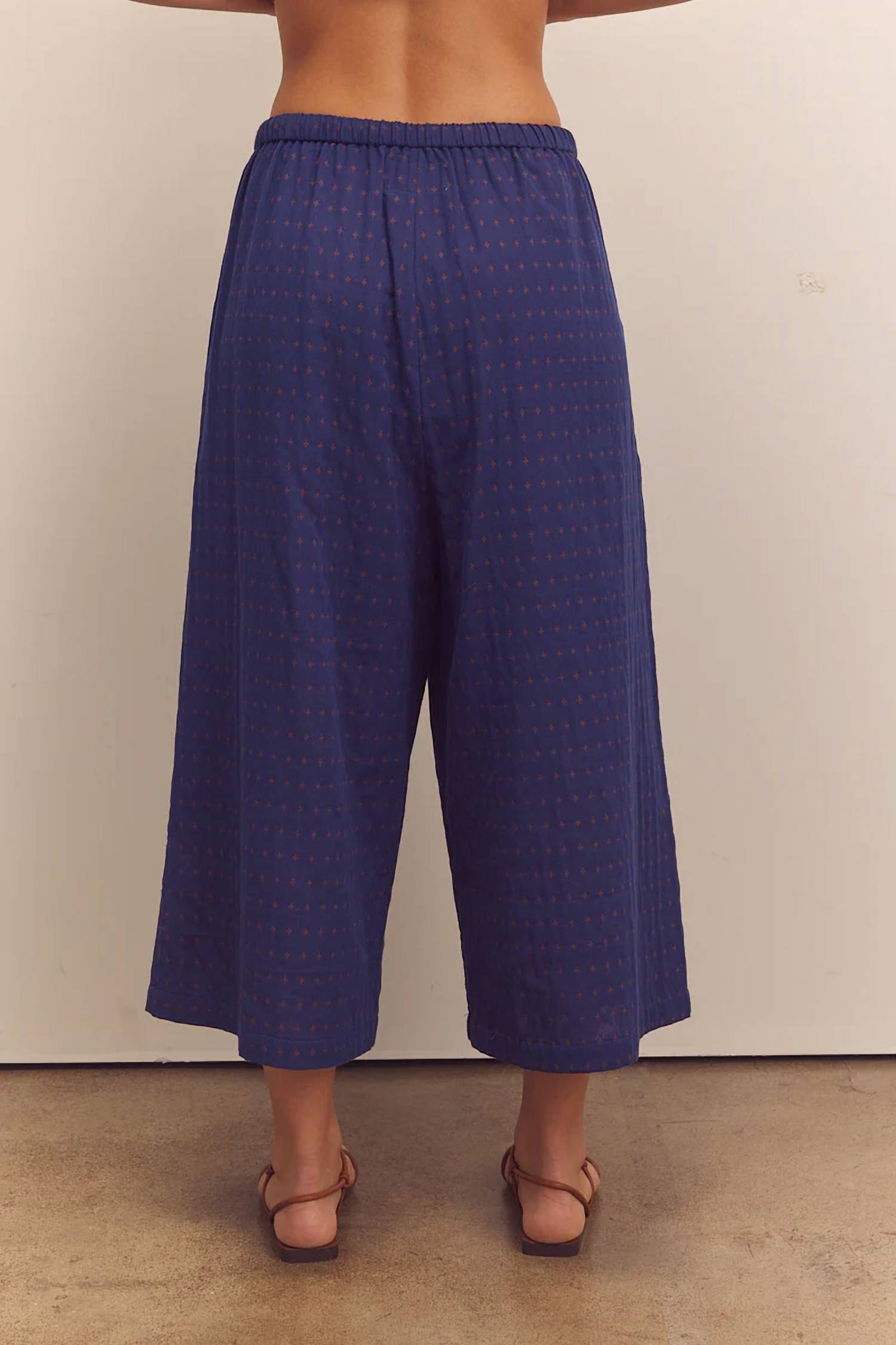 Amente - Drawstring Wide Leg Pants