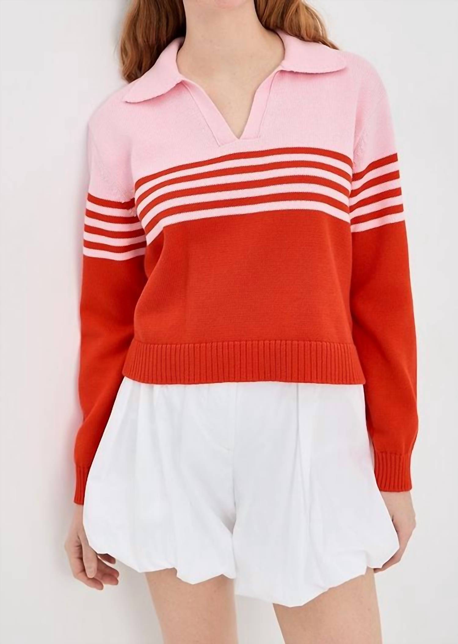 Simkhai - Jules Knit Polo Sweater