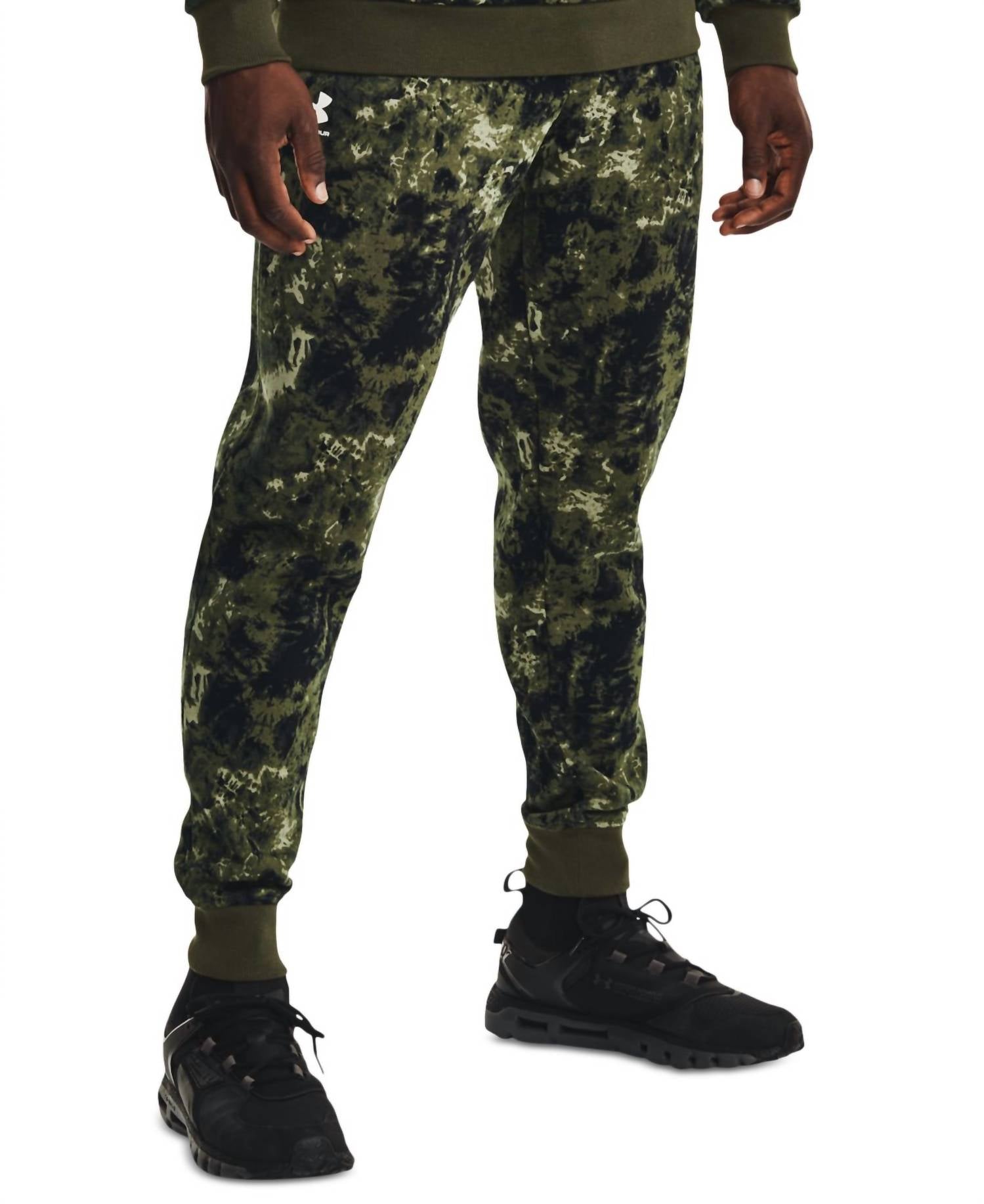 Under Armour - Under Armour Mens Activewear Rival Fleece Cloud Camo Jogger Pants
