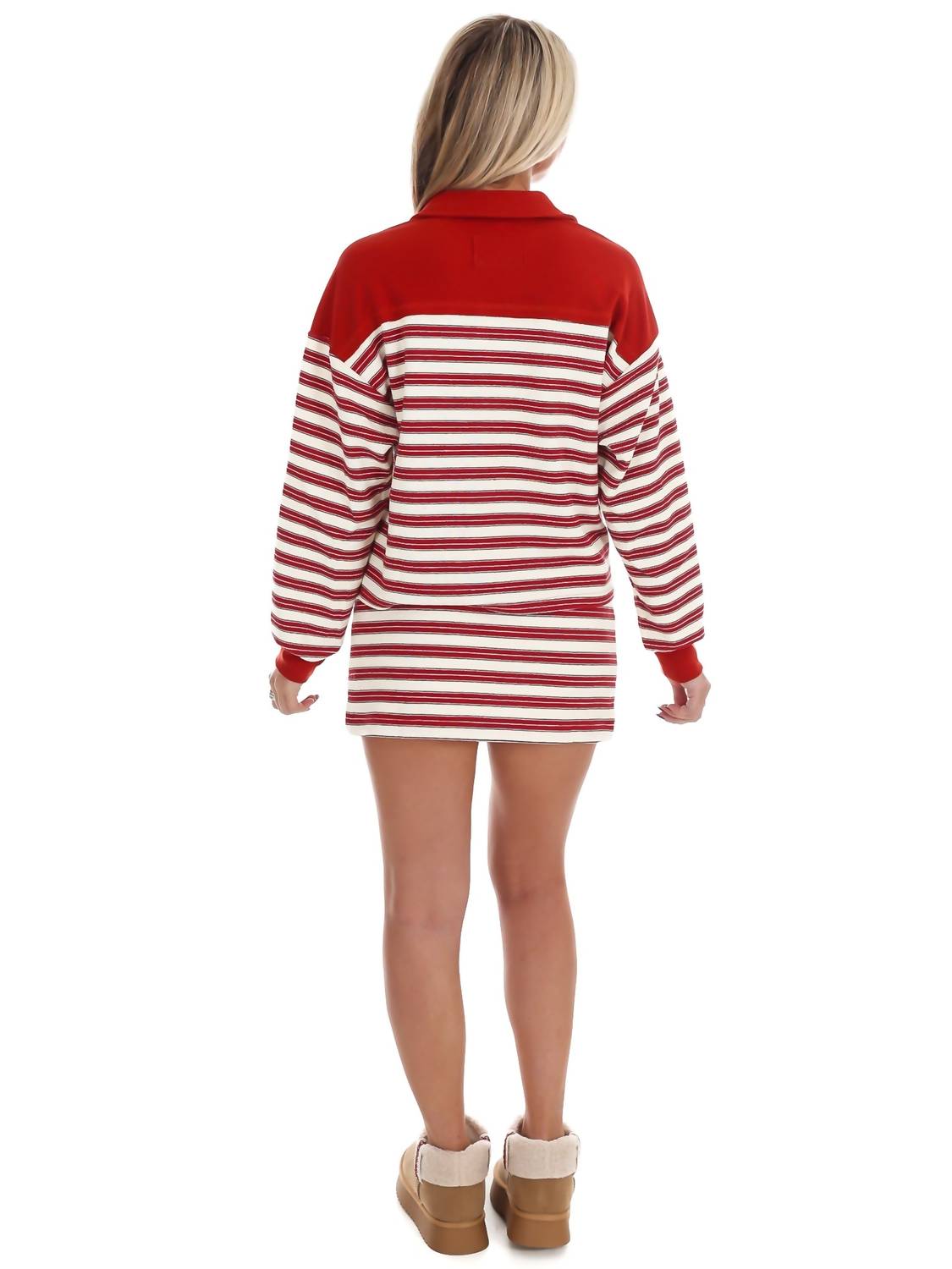 ee:some Striped with Love Two Piece Set in berry cream - women's sleepwear - view 4