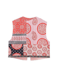 Pink Ripple - Print Quilted Vest