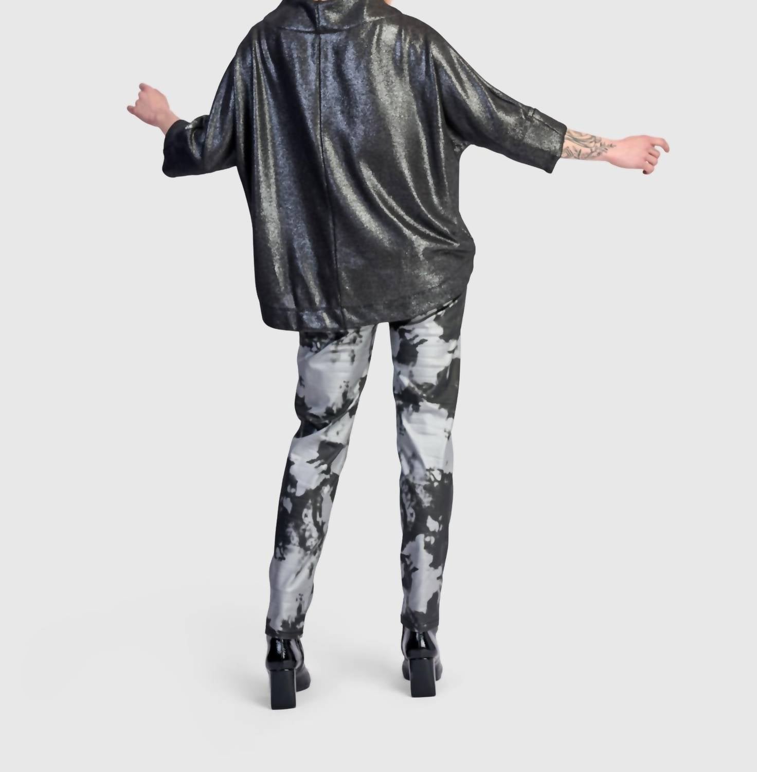 ALEMBIKA Roxy Pullover Top in silver - women's blouse - view 5