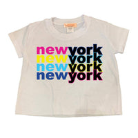 Tweenstyle - Boys' New York In Color Print On Jersey Short Sleeve Tee