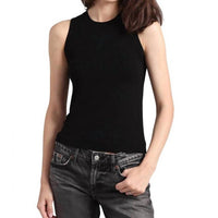 Minnie Rose - Sleeveless Viscose Crew Tank