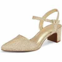 Mysoft - Women's Pointy Toe Ankle Strap Heels