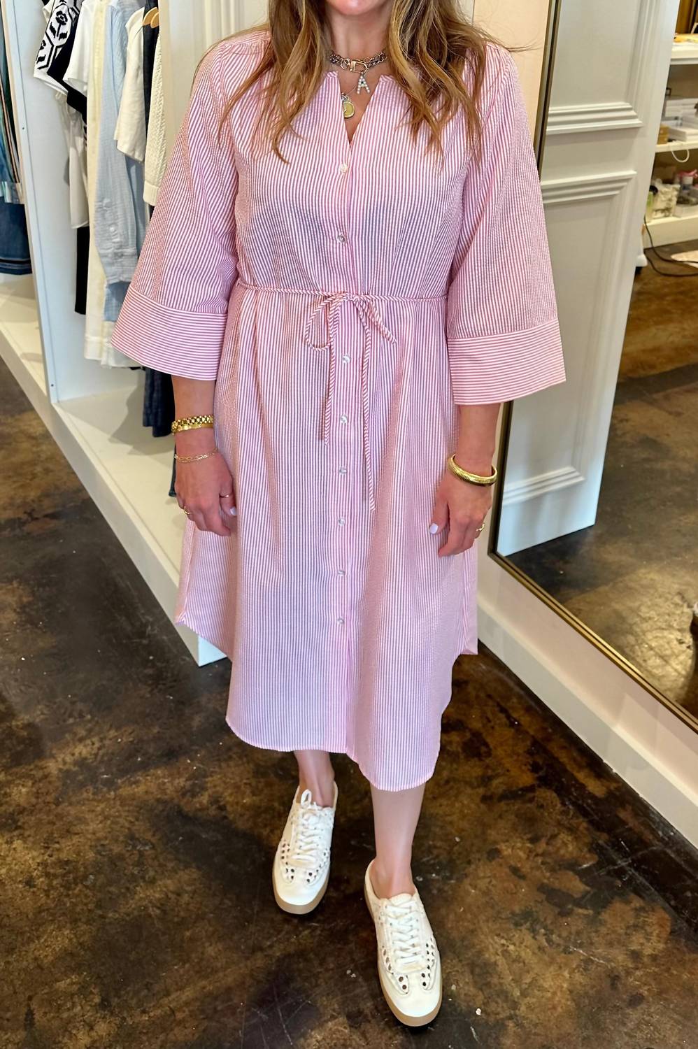 B.Young - Ime Midi Shirt Dres