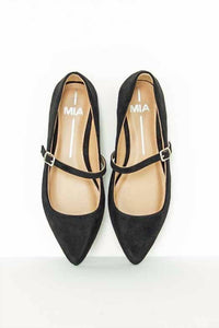 Mia - Women's Aviba Suede Mary Jane Flat Shoes