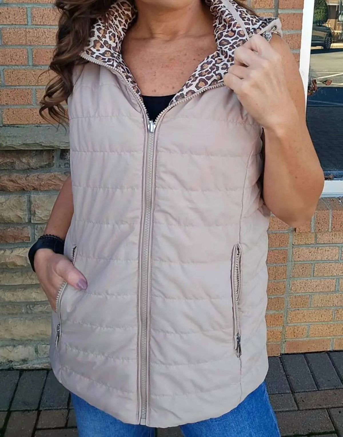 Picadilly - Reversible Vest With Hoodie