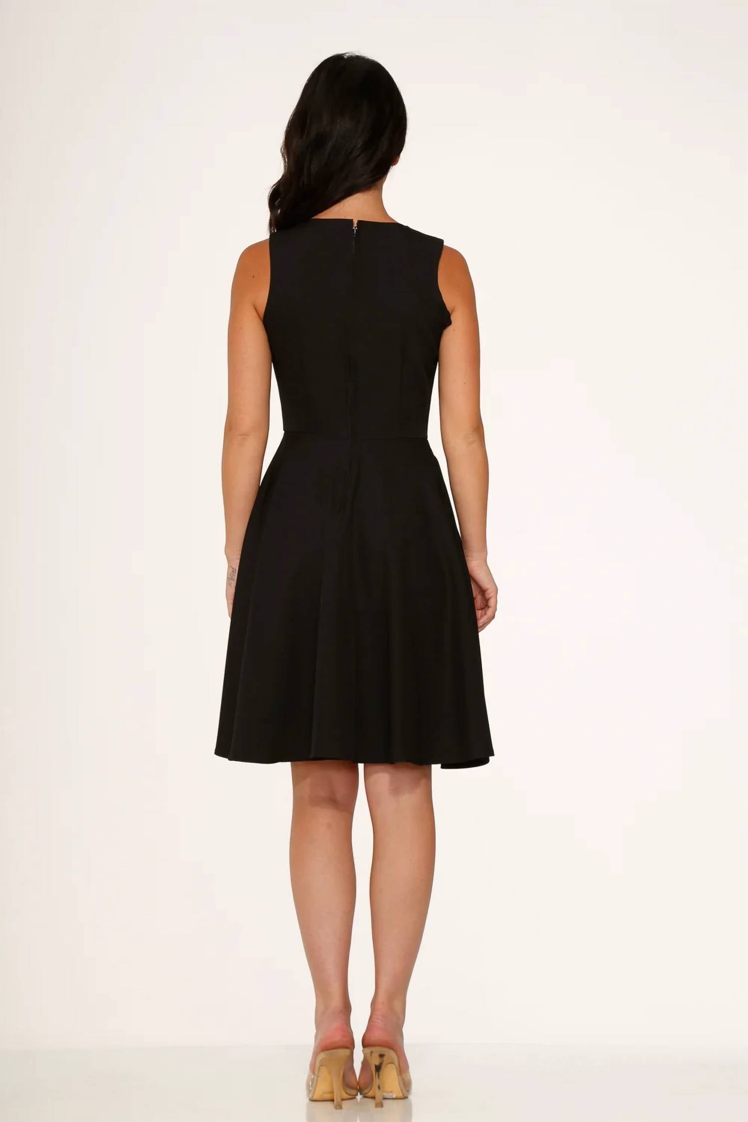 Orchid Bloom - Skulls Embroidered Swing Dress