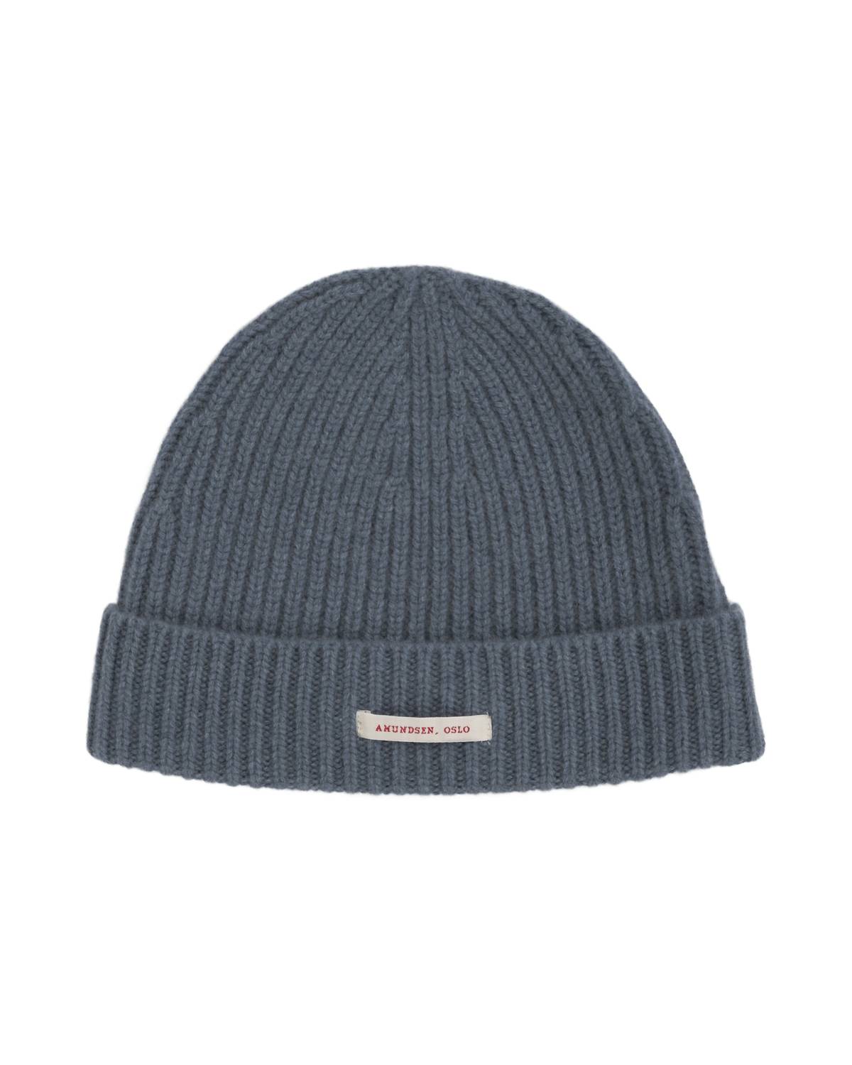 AMUNDSEN Unisex Cashmere Beanie in faded blue - women's hat