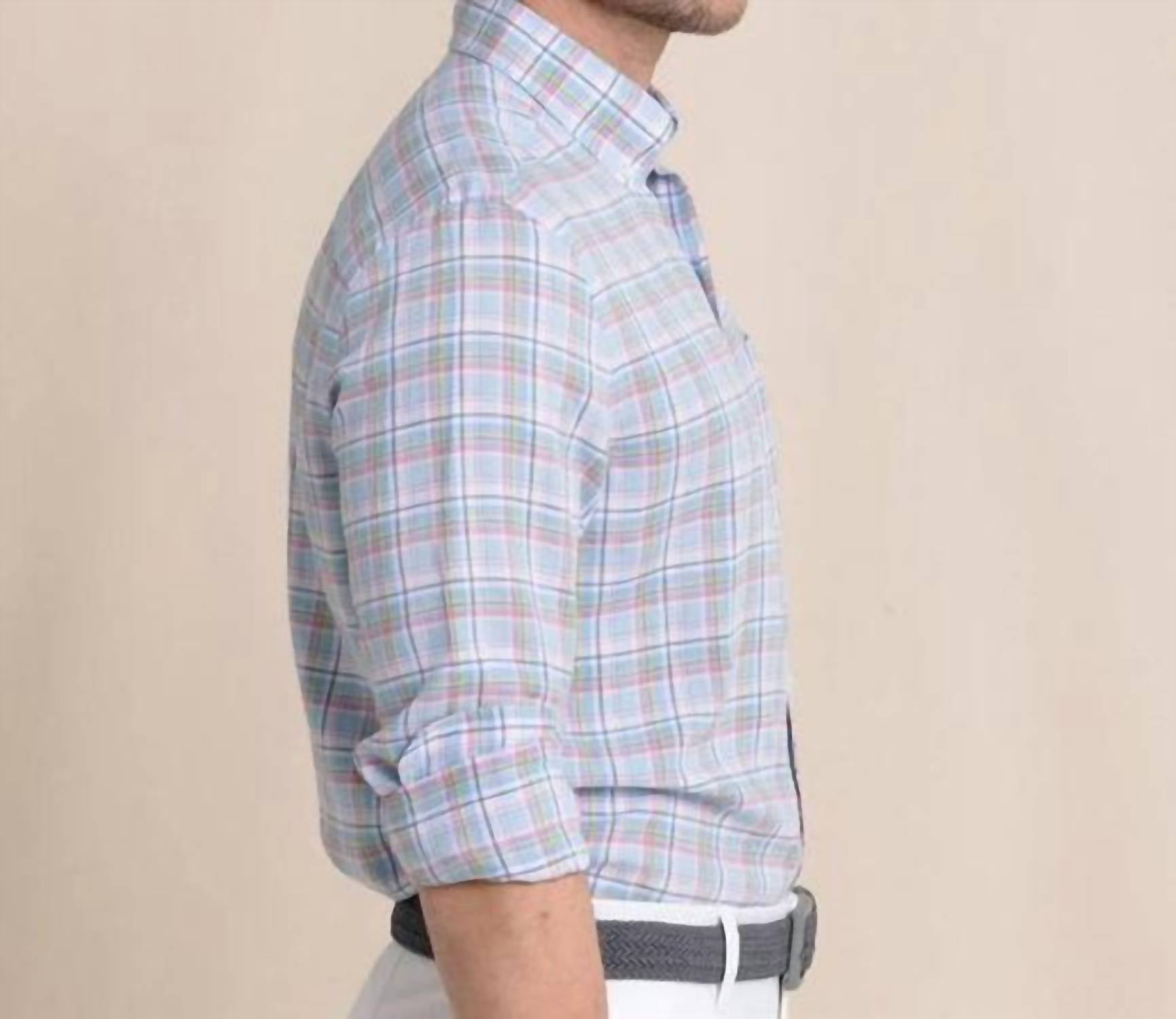 Southern Tide - Emerald Shores Plaid Headland Long Sleeve Sport Shirt